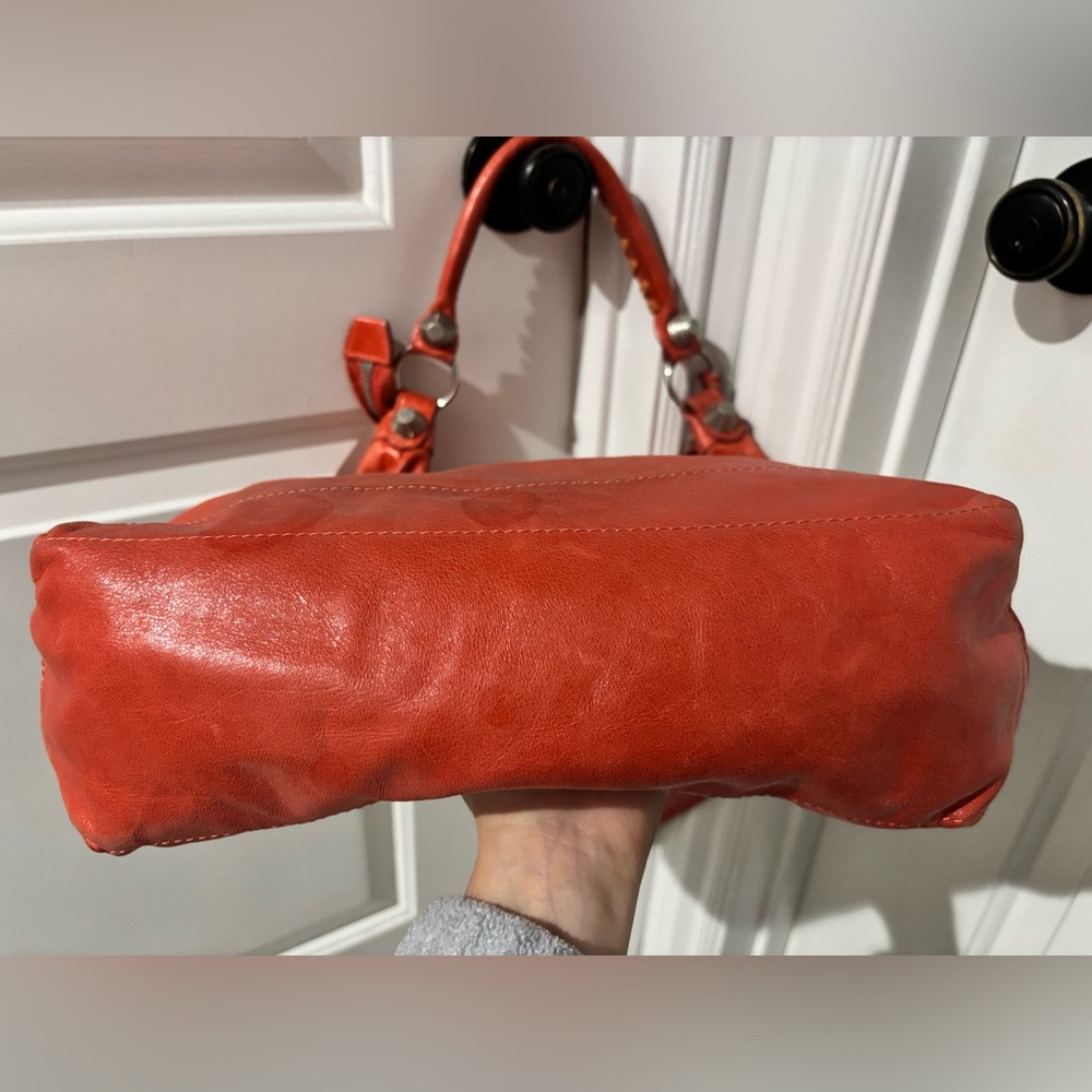 Authentic BALENCIAGA Giant Day Bag with mirror Red/Orange - Picture 14 of 16